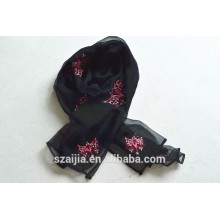 New fashion ladies animal embroidered scarf 015